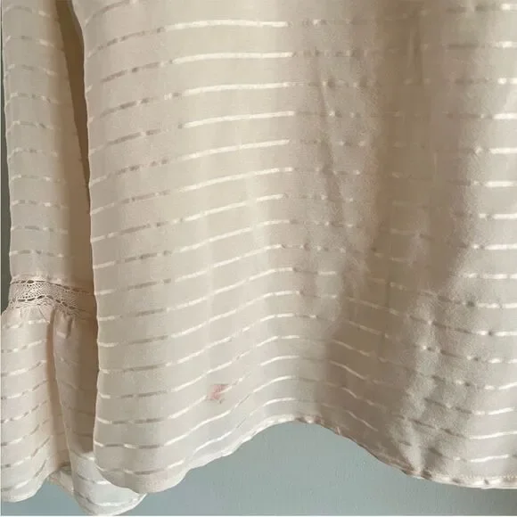 Paige Silvette Striped Silk Ruffle Collar Blouse - Picture 6 of 7